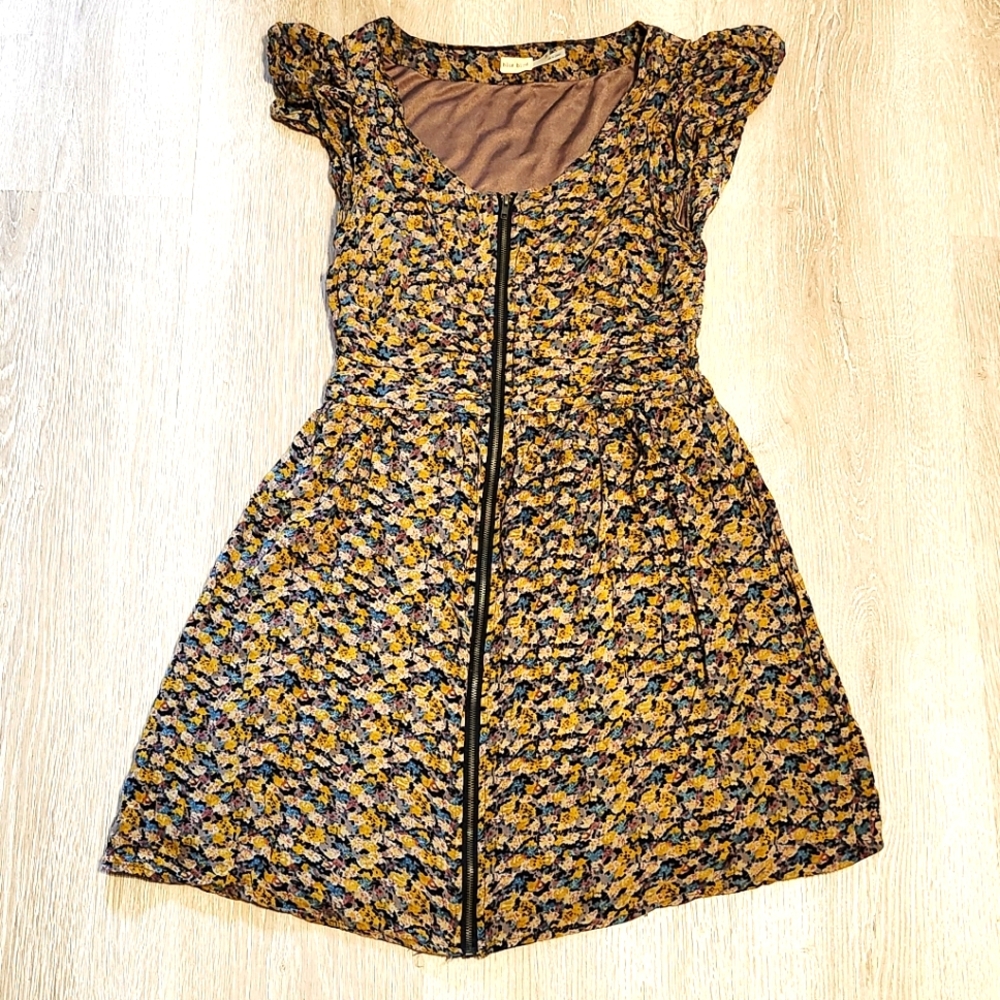 Blue Bird Zipper Dress Size Small